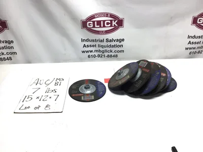 METABO 7”X 1/4”X5/8”-11 8,500 RPMTYPE 27 DEPRESSED CUTTING WHEEL(Lot of 8)