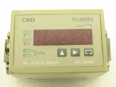 CKD Fluerex WFK5027-15-A5 Karman Vortex Flow Meter Sensor 3-27L/min Rc 1/2"