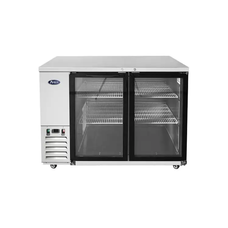 New | in-Stock Atosa New Atosa MBB59GGR 59" Glass Door Back Bar Cooler Stainless Steel Bottle Coolers Illinois US | Falcon Restaurant Supply #1375395