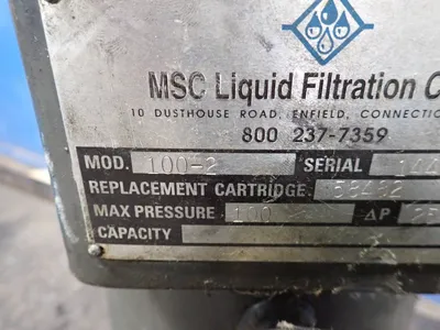 USED MSC LIQUID FILTRATION CORP 1002