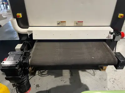 52" TIMESAVER 4121-25-00 DUAL HEAD METAL WET BELT SANDER