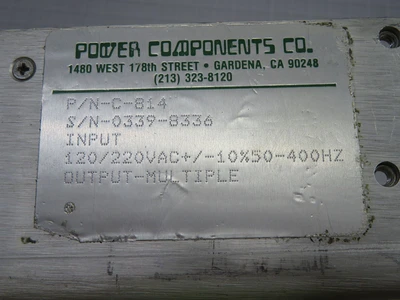 Used POWER COMPONENTS _UNKNOWN_ Circuit Boards Texas US | OCO Industrial #1663270