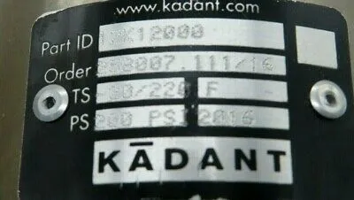 NEW KADANT 12K12000 ROTATING UNION 258007.111/16