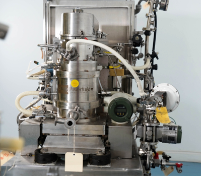 Carr P-6 Powerfuge biotech clarifier separation system.