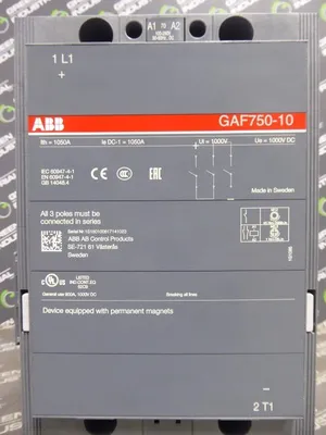 ABB GAF-10-11-70 Contactor 1SFL637025R7011 Uc-100-250 VDC 50 / 60 Hz New NIB