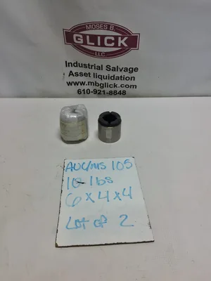 Teikoku 4D1876-01-C552 Chemical Canned Pump Graphite Bearing 316 SS Sleeve Spiral (Lot of 2)