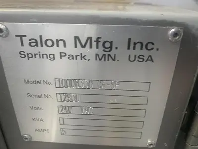 USED TALON MFG INC. 10008330 CE-SP
