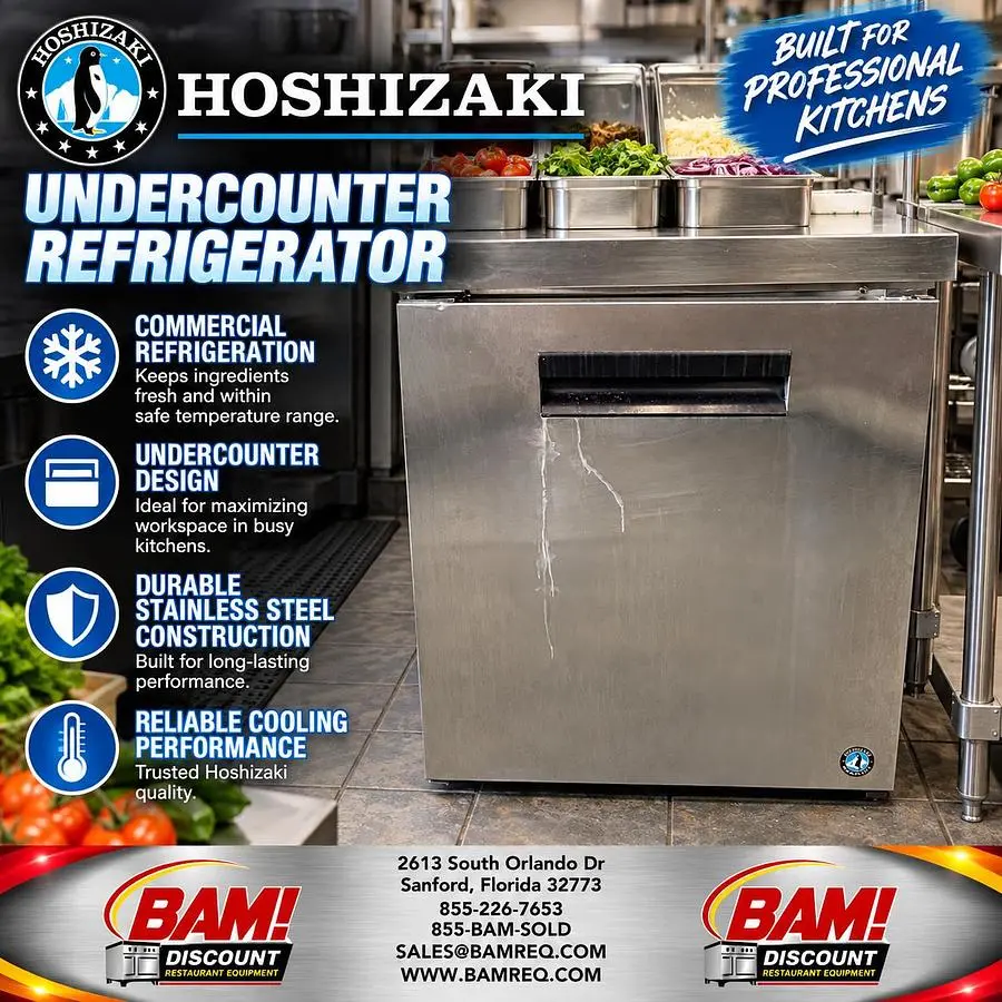 Used HOSHIZAKI CRMR27-LP Undercounter Refrigerators Florida US | BAM Discount Restaurant Equipment #1437915