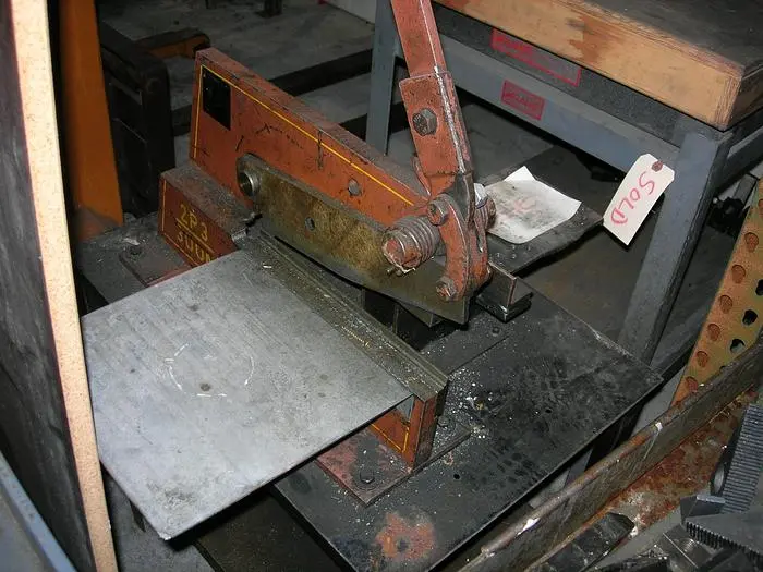Used PEDDINGHAUS 2R3 HAND SHEAR Sheet Metal Shears Washington US | Capital Equipment #507418
