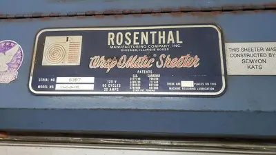 USED ROSENTHAL WA-5-3HVE