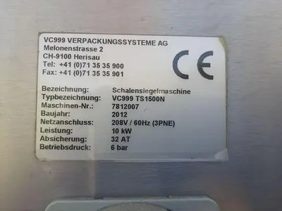 USED 2012 VC999 TS1500