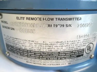 Used Micro Motion RFT 9739 E4SUJEZ Sensors New Hampshire US | Bitter End Trading #1452756