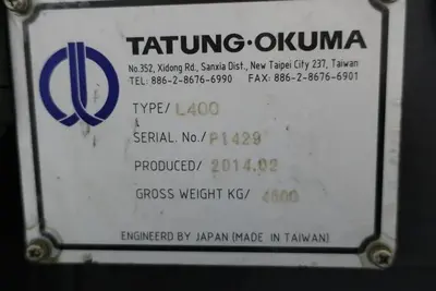 USED 2014 OKUMA GENOS L400