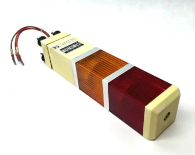 Used Shan Ho Multiple Indicator Stack Light, 24V, Red, Orange Industrial Controls Michigan US | Maverick Industrial Sales #1393155