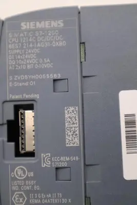 Siemens 6ES7 214-1AG31-0XB0 CPU MODULE SIMATIC S7-1200 CPU 121 STOCK H737A