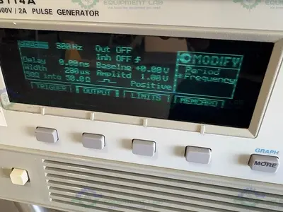 Used HP HEWLETT PACKARD 8114A HIGH POWER PULSE GENERATOR 100V / 2A Pulse Generators California US | Equipment Lab #1302724
