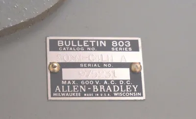 NEW ALLEN BRADLEY 803M-C4LH CAM SWITCH SER. A, 803MC4LH