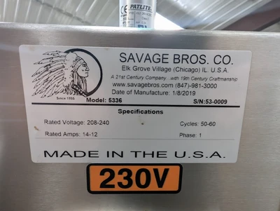 USED SAVAGE BROS. 5336