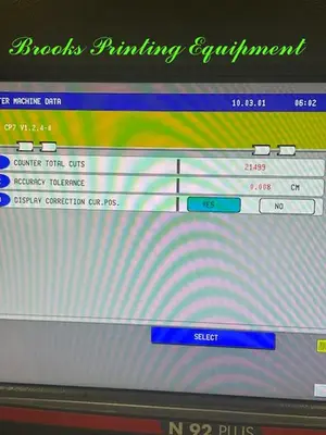 Used 2017 MOHR N92 PLUS Paper Cutters North Carolina US | BROOKS PRINTING EQUIPMENT #1389771