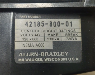 USED Allen-Bradley 509-BOD