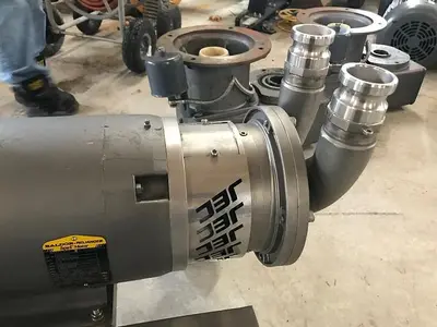 Pump, Centrif., 10 HP, S/st, 2" In/Out, Powder Pump #S741993