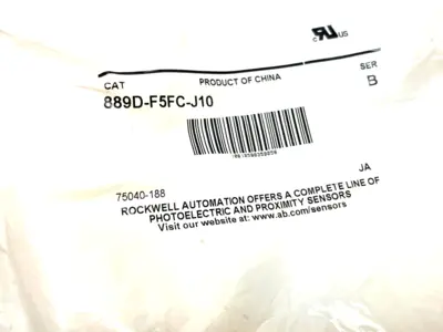 NEW ALLEN-BRADLEY SER. B STRAIGHT DC MICRO QD CORDSET 5-PIN 10M