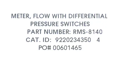 NEW MGP INSTUMENTS RMS-8140 PRESSURE SWITCH RMS8140