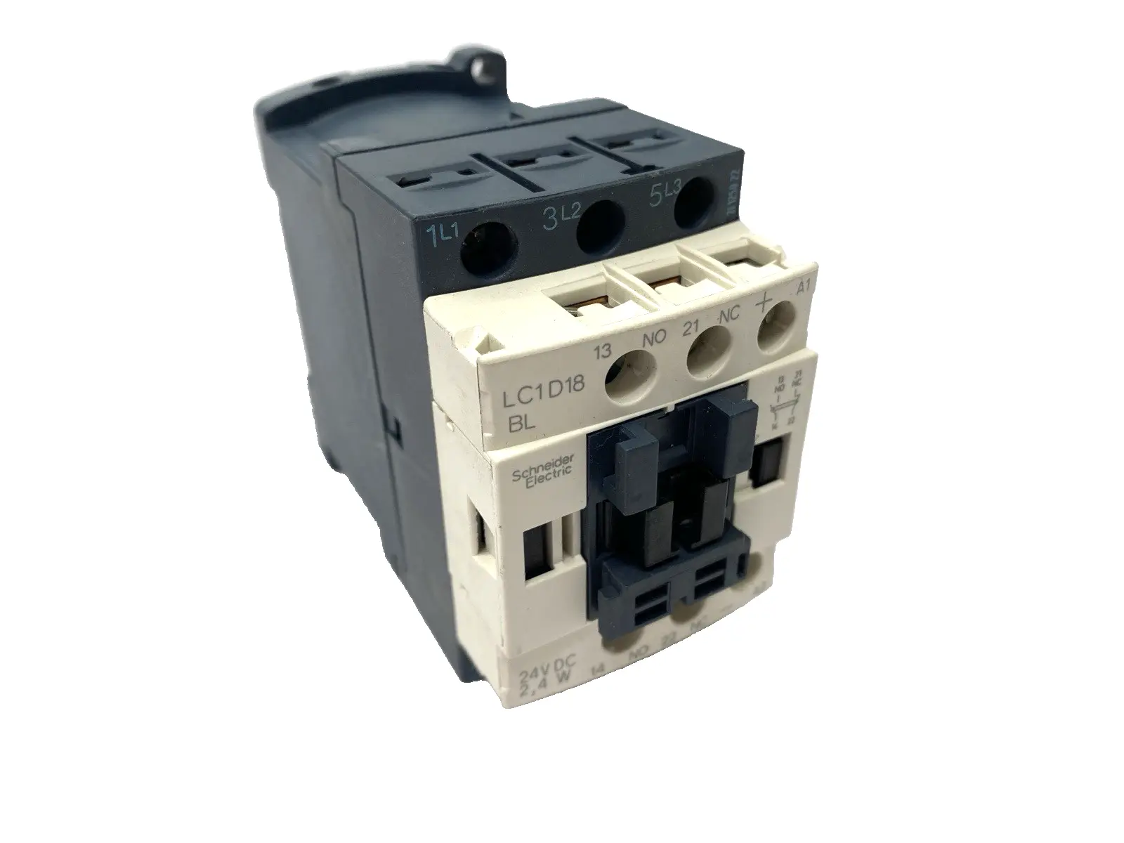 Used Schneider Electric IEC Contactor 3P 18A 480VAC 24VDC Coil PLC Contactors Michigan US | Maverick Industrial Sales #1401774