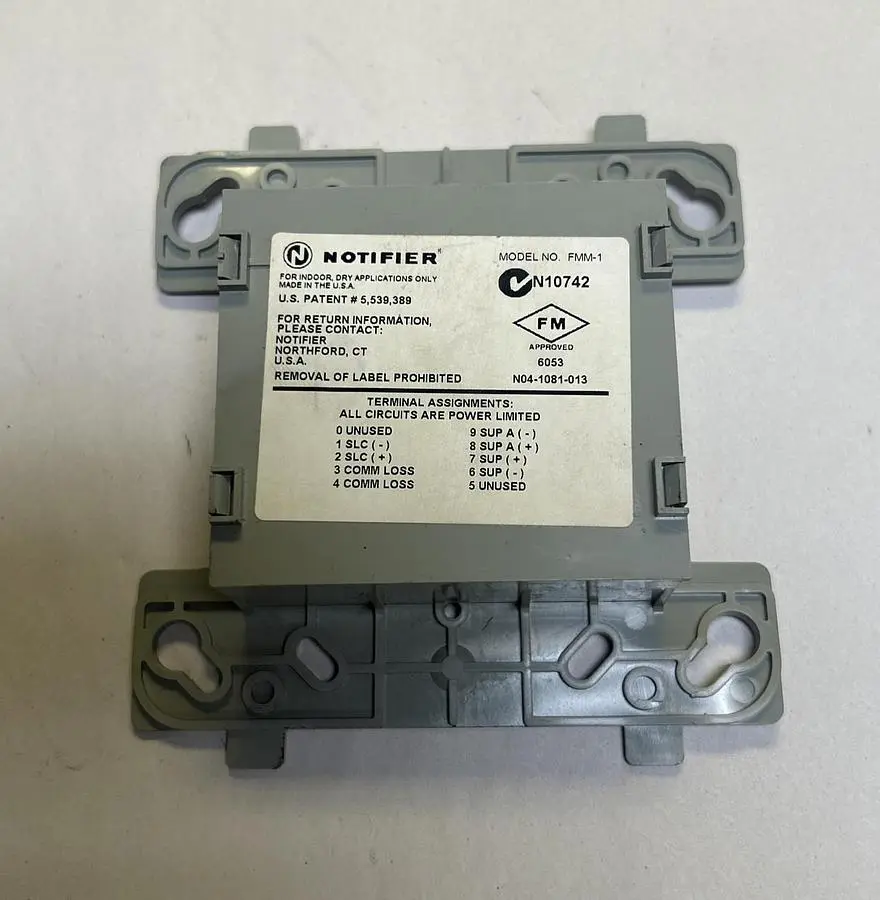 Used NOTIFIER FMM-1 Misc Electrical & Power Parts | Surplus Asset Holdings #1216415