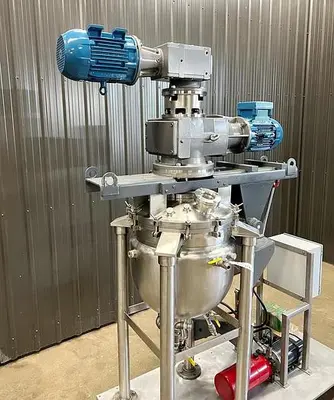 🔴 Heading to Auction May 27 - Used 26 Gallon Tank (Reactor), 316 Stainless Steel, Double Motion Scrape Agitation