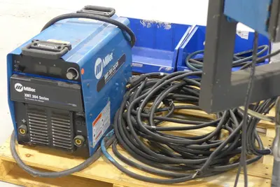 12" ITW WELDING AUTOMATION LATHE, WITH MILLER WELD CONTROLLER & MILLER XMT 304 SERIES ARC WELDER: YOBRO #24402