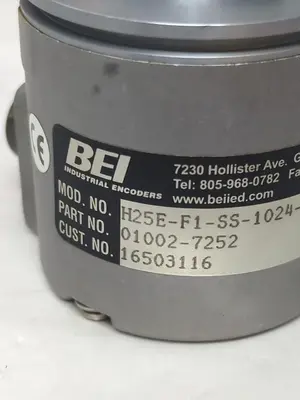 Used BEI 01002-7252 Misc Electrical & Power Parts Ohio US | Surplus Asset Holdings #1235593