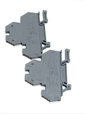 USED MORSETTITALIA DIN RAIL TERMINAL BLOCK LOT OF 2