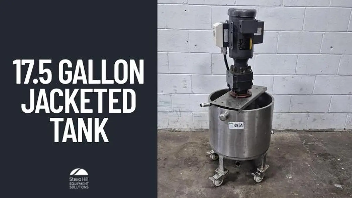 SS 17.5 Gallon Jacketed Tank