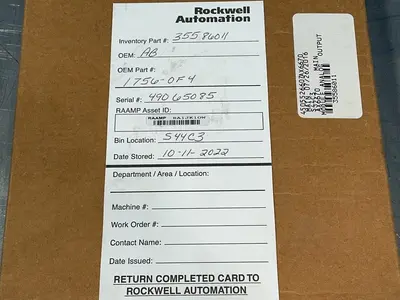 Used ALLENBRADLEY 1756OF4 PLC Input & Output Ohio US | HGR 24 #1286766