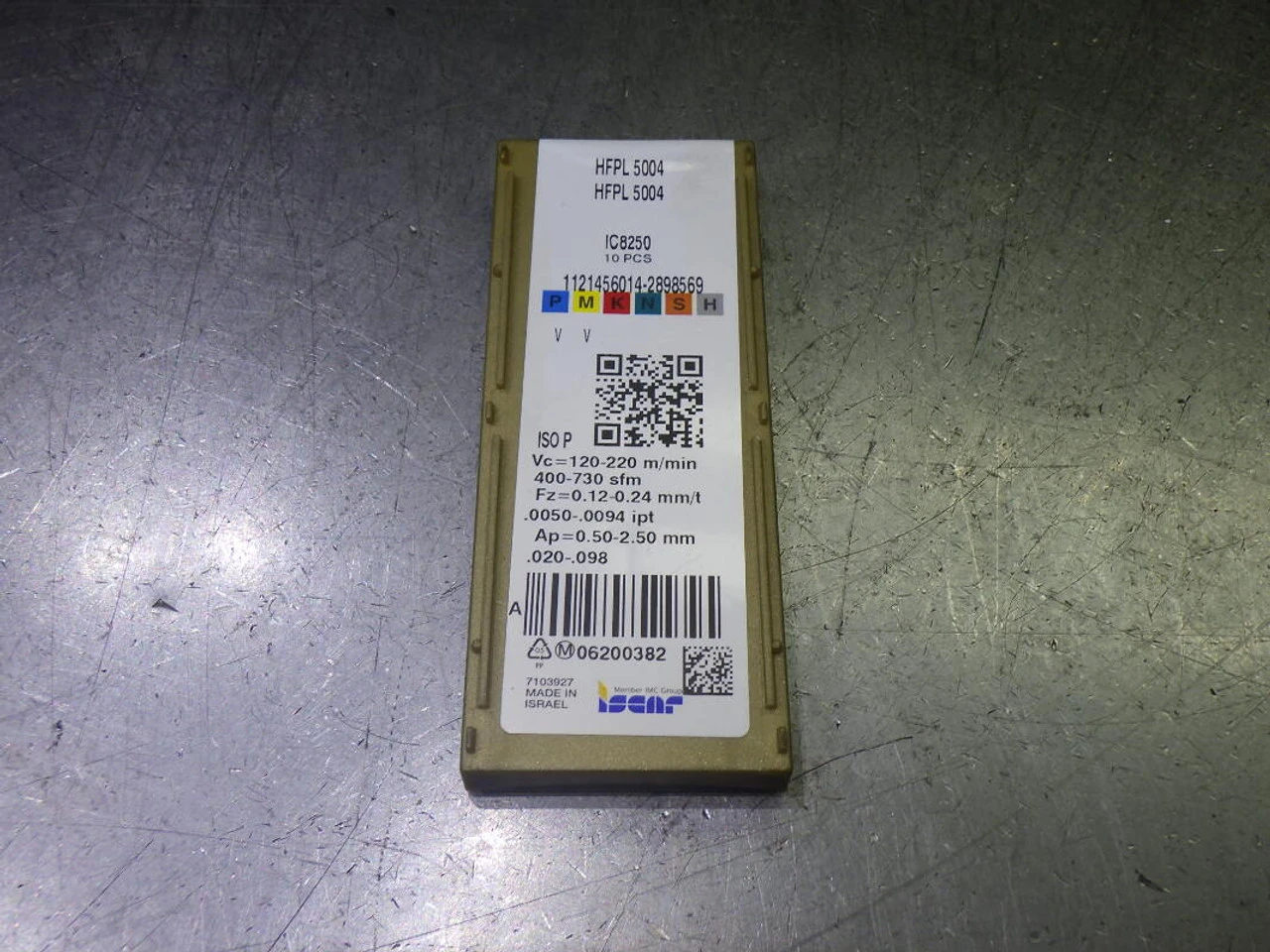 Iscar Carbide Grooving Inserts QTY10 HFPL 5004 IC8250 (LOC2857A)