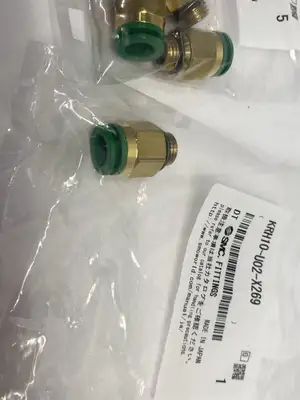 NEW SMC FLAME RESISTANT ONE TOUCH FITTING 1/4" BRASS