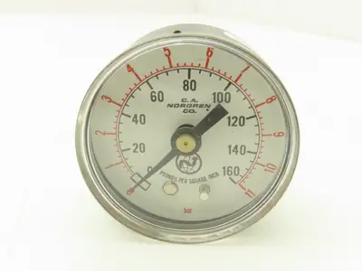 Norgren R17-601-RGLA Pneumatic Regulator W/Gauge 3/4"NPT 300PSI Max 125PSI Out