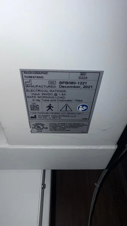 Used Summit Industries LLC S225 X-Ray - Medical Texas US | PT Medical Technologies #1458601