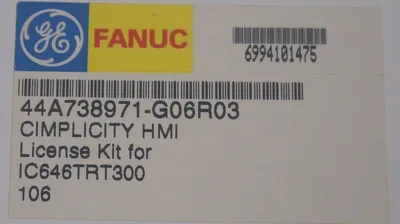 NEW GE FANUC IC646TRT300-50 CIMPLICITY HMI W95 & NT SERVER IC646TRT300
