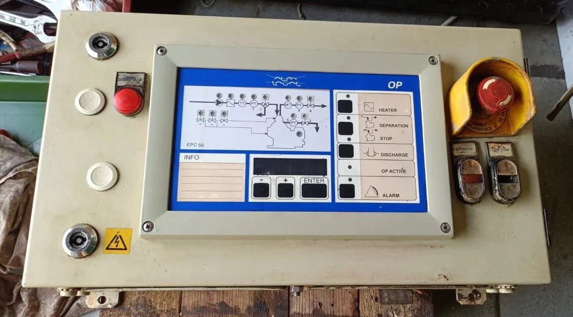(4) Alfa-Laval EPC-50 control units.