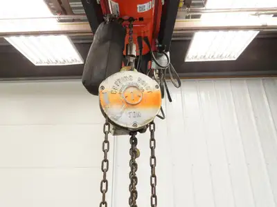 Coffing Porta-Hoist 1 Ton 2000Lb Manual Chain Fall Hand Hoist 37' 10" Lift