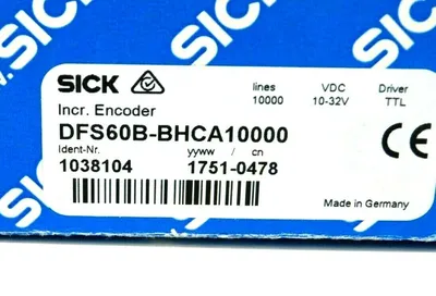 NEW SICK DFS60B-BHCA10000 INCREMENTAL ENCODER 10-32 V 15MM SHAFT DFS60BBHCA10000