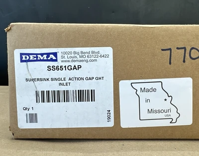 New | in-Stock DEMA SS651GAP Miscellaneous MRO Indiana US | J&J Industrial Supply #787343