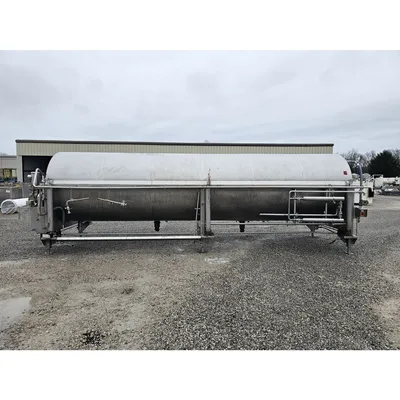 Used Lyco 58" dia. Stainless Steel Rotary Drum Steam Blancher