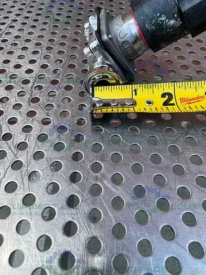 USED ITT BIO-TEK DIAPHRAGM VALVE W/ 1/2" SANITARY FITTING