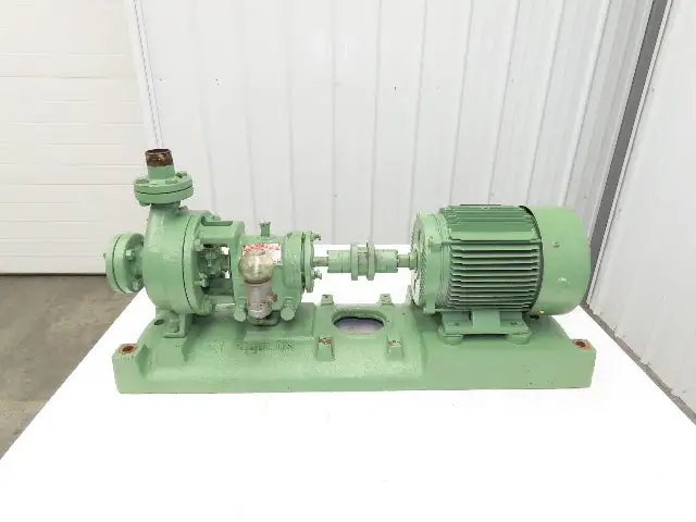 Goulds 3196 Stainless Centrifugal Pump 1"x 1-1/2" Flanged 4.5" Impeller 5Hp
