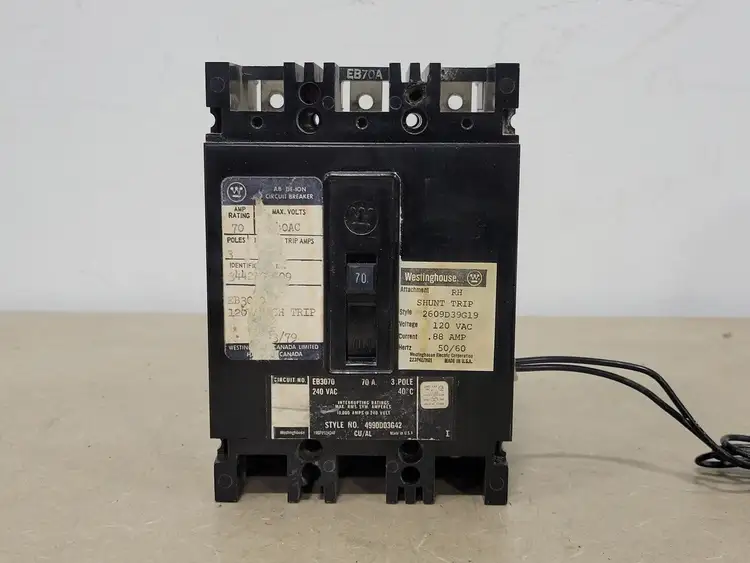 Used WESTINGHOUSE EB3070 Switchgears British Columbia CA | Lenmark #239788