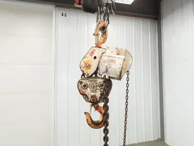 Coffing Porta-Hoist 12 Ton Manual Chain Fall Hand Hoist 9' 6" Lift 24000Lb