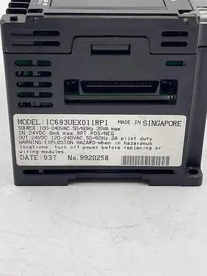Used GE GE IC693UEX011RP1 PLC Input & Output | ND Industrial Surplus #1215094
